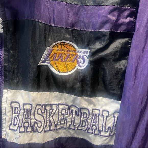 Los Angeles Lakers vintage youth wind breaker size S 8 10 - Picture 4 of 8